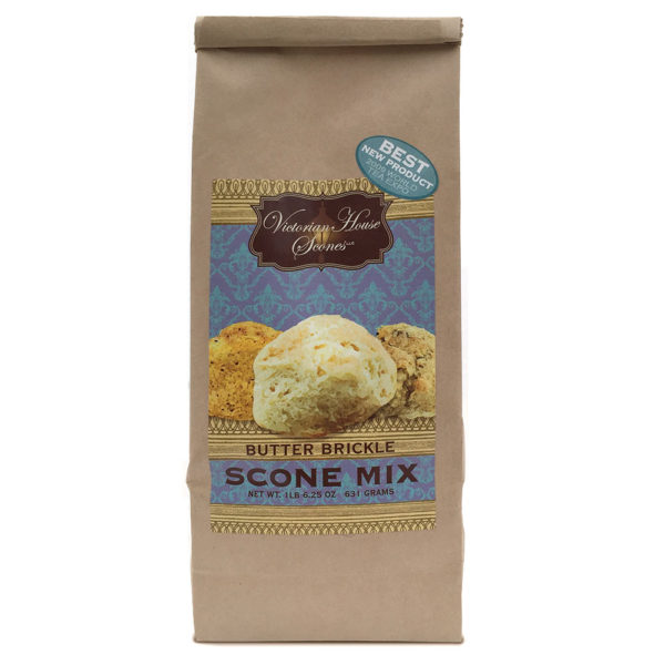 Retail package of Butter Brickle Scone Mix