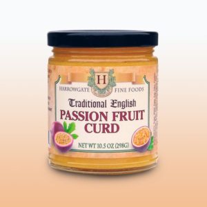 10.5 ounce jar of Traditional English Passion Fruit Curd made by Harrowgate Fine Foods