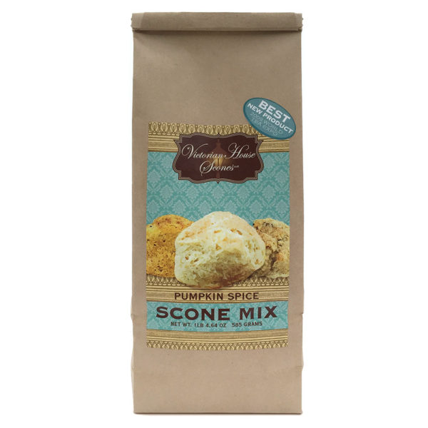 Retail package of Pumpkin Spice Scone Mix